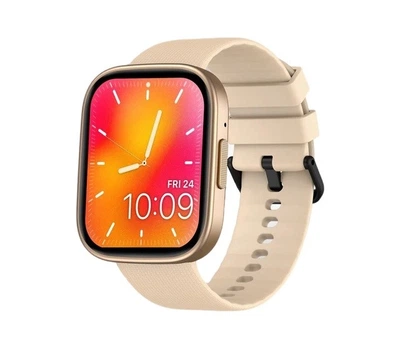 Смарт-годинник Zeblaze GTS 3 Plus Gold (дзвінки, тонометр, пульсоксиметр) AMOLED екран