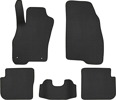 EVA килимки EVAtech в салон авто Fiat Punto Evo 2009-2012 3 покоління Htb EU 5 шт Black (FT12275CV5FL2RBB)
