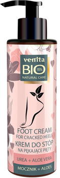 Крем від тріщин на п'ятах Venita Bio Natural Care Foot Cream із сечовиною та алое вера 100 мл (5902101520263)