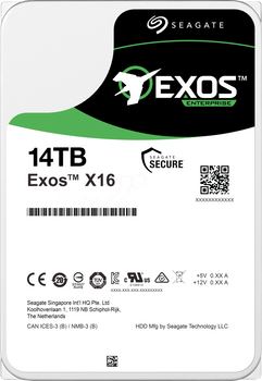 Dysk twardy Seagate Exos X16 HDD 14TB 7200rpm 256MB 3.5" SAS (ST14000NM002G)