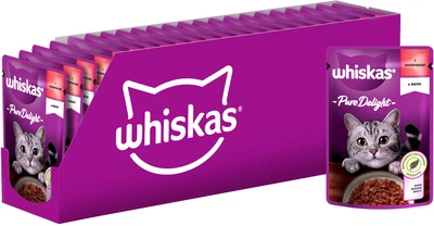 Вологий корм для котів Whiskas Pure Delight з яловичиною в желе 85 г
