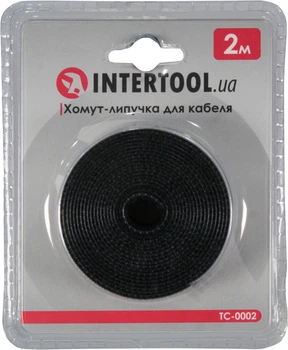 Хомут липучка для кабеля 2м.(Intertool) TC-0002