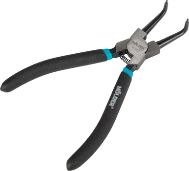 Щипцы для снятия стопорных колец (Molder Tools) согнуты для зажима 180мм. (MT46318)