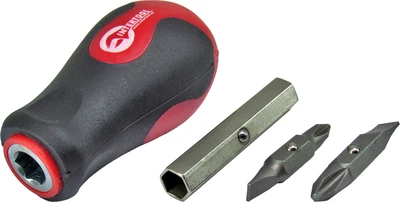 Викрутка (Intertool) -/+ 4в1 з насадками VT-1010