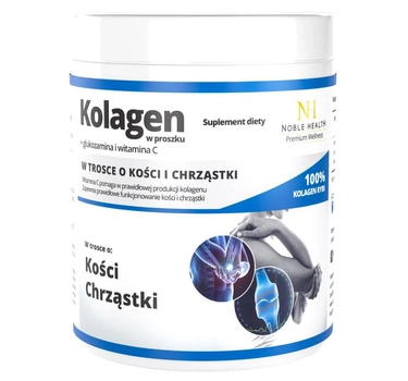 Suplement diety Noble Health Premium Wellness kolagen w proszku + glukozamina i witamina C 100 g (5902596094454)