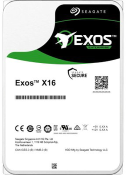 Dysk twardy Seagate Exos X16 HDD 10 TB 7200 rpm 256 MB 3.5" SAS (ST10000NM002G)