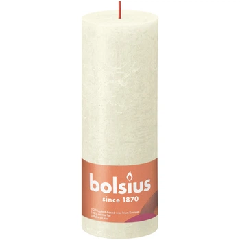 Свічка Рустик Bolsius SHIMMER стовпчик 19х6.8см слонова кістка (BOL-656805)