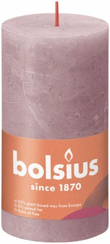 Свеча Рустик Bolsius SHINE столбик 13х6.8см розовая (BOL-790339)