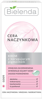 Krem do twarzy Bielenda Cera Naczynkowa z korygującym pigmentem na dzień 50 ml (5902169036034)