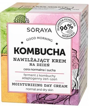 Крем для обличчя Soraya Kombucha зволожуючий денний для нормальної та сухої шкіри 75 мл (5901045086118)