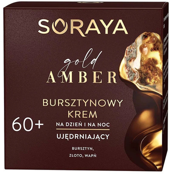 Krem do twarzy Soraya Gold Amber 60+ bursztynowy ujędrniający na dzień i na noc 50 ml (5901045088204)