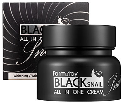 Krem do twarzy FarmStay Black Snail All in One Cream all-in ze śluzem czarnego ślimaka 75 ml (8809469775106)