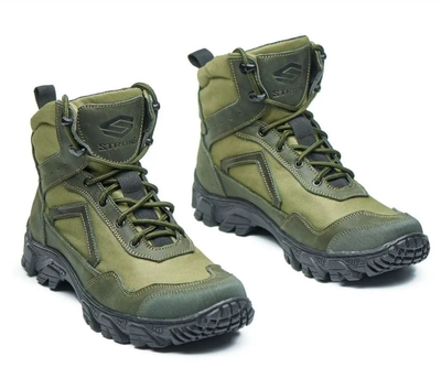 Тактичні всесезонні черевики "TRT - Tactical Recon Team" в оливі ЗСУ 44 розмір