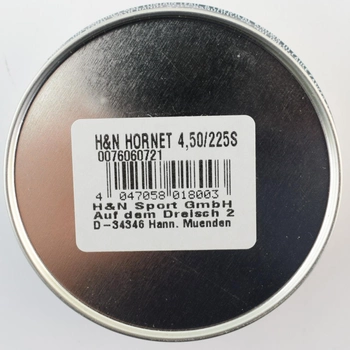 Пули пневматические H&N Hornet, 225шт/уп, 0.62г, 4.5 мм