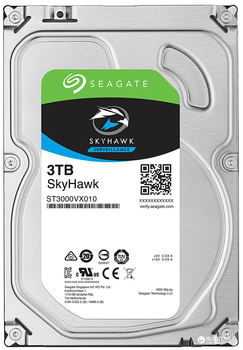 Dysk twardy Seagate SkyHawk HDD 3TB 5900rpm 64MB 3.5 SATAIII (ST3000VX010)