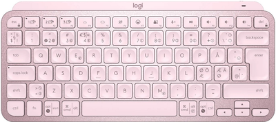 Klawiatura bezprzewodowa Logitech MX Keys Mini Wireless Illuminated Nordic Layout Rose (920-010494)