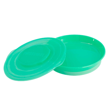 Тарілка з кришкою Twistshake 6 м+ зелена (7350083121615)