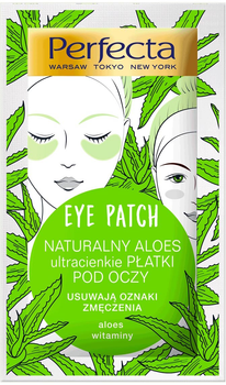 Płatki pod oczy Perfecta Eye Patch Naturalny Aloes ultracienkie 2 szt (5900525065889)