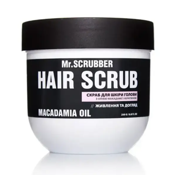 Скраб для кожи головы и волос Hair Scrub Macadamia Oil Mr.SCRUBBER