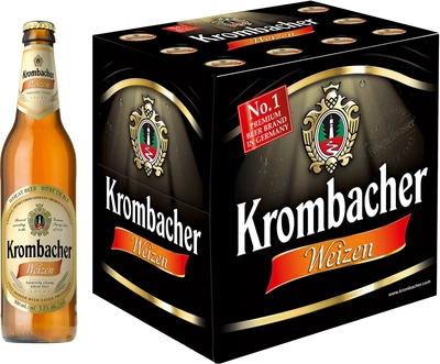 Упаковка пива Krombacher Wheat светлое нефильтрованное 5.3% 0.5 л x 12 шт (4008287760941_4008287760941)