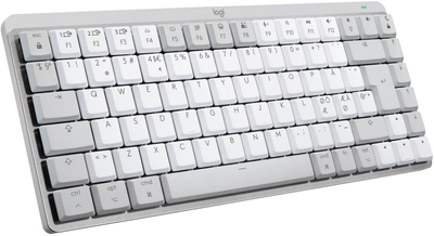 Клавіатура бездротова Logitech MX Mechanical Mini for Mac Minimalist Illuminated GL Tactile Nordic Layout Pale Gray (920-010797)
