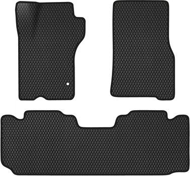 EVA коврики EVAtech в салон авто Mercedes-Benz ML-Class (W163) 1997-2005 1 поколение SUV EU 3 шт Black (MB21205ZD3MS1RBB)