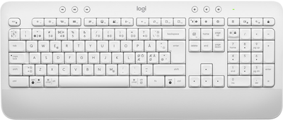 Клавіатура бездротова Logitech Signature K650 USB/Bluetooth Nordic Layout White (920-010983)