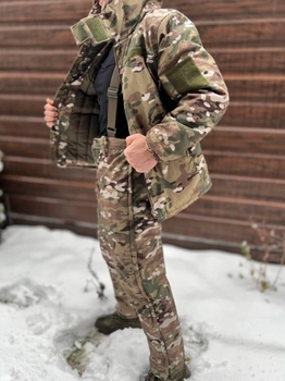 Зимний костюм тактический Softshell с мембраной на -20, Мультикам, размер M, зимний костюм для военных софтшел