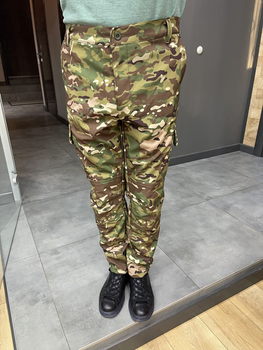 Штани тактичні софтшелл із флісом Special, розмір XXL, Мультикам, утеплені штани для військових