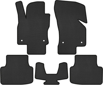 EVA килимки EVAtech в салон авто Skoda Octavia A7 Scout (AT) 2013-2020 3 покоління Combi EU 5 шт Black (SK12299C5AV4RBB)