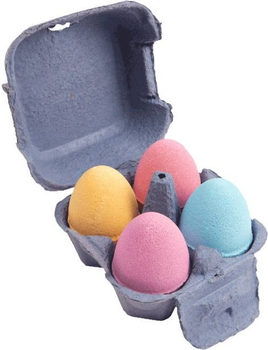 Бомбочки для ванни Nailmatic Kids Cluck Cluck Egg Bath Bomb у вигляді яєць 4 шт (3760229898877)