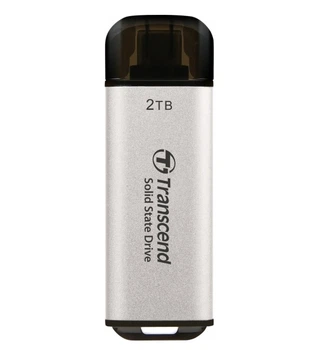 Компактный внешний накопитель SSD Transcend ESD300 2TB Gen 2 / Type-C Серебристый (TS2TESD300S)