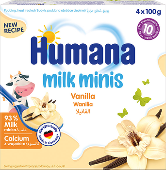 Пудинг Humana Ванільний 4 х 100 г (4031244273413)