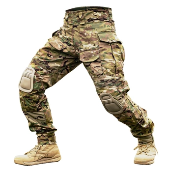 Військові тактичні штани Han Wild G3+ (гармошка) з наколінниками Multicam Розмір M