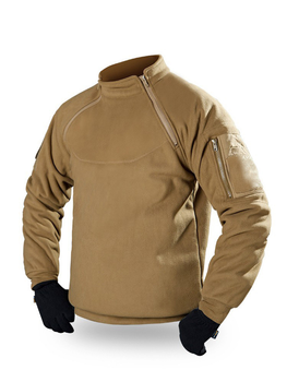 Кофта тактическая флисовая флиска с ворсом куртка Double Fleece Free soldier coyote Размер XL