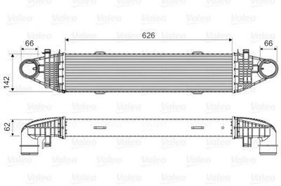 Інтеркулер Valeo 818617 Mercedes C-Class 2045000300, A2045000300