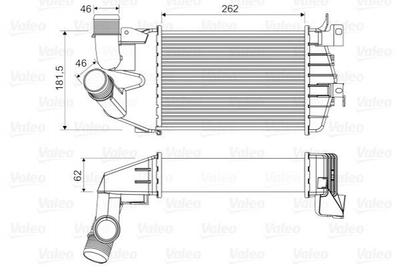 Інтеркулер Valeo 818556 Opel Astra, Zafira 6302076, 13213402