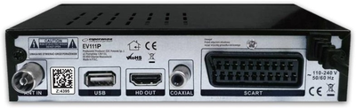 Цифровий тюнер Esperanza DVB-T2 H.265/HEVC Black (5901299958155)