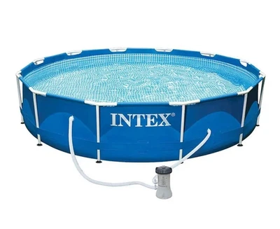 Бассейн семейный каркасный 366х76 см с картриджным фильтром Intex 28212