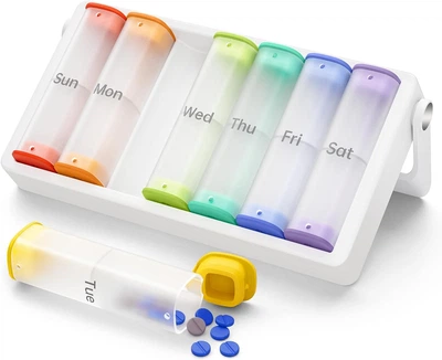Премиальный контейнер для таблеток Koviuu Weekly Pill Organizer Translucent white