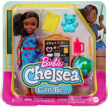 Lalka z akcesoriami Mattel Barbie Chelsea Can Be Teacher Doll 15 cm (0194735012398)