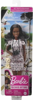 Lalka z akcesoriami Mattel Barbie Career Doll Domestic Animal Photographer 29 cm (0194735015139)