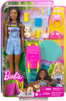 Lalka z akcesoriami Mattel Barbie Camping Barbie Brooklyn 29 cm (0194735022403)