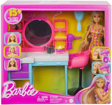 Лялька з аксесуарами Мattel Barbie Перукарня 26 см (0194735108268)