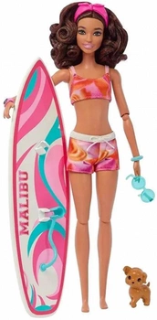 Lalka z akcesoriami Mattel Barbie Surfing 30 cm (0194735162406)