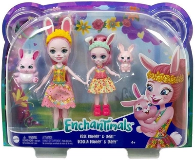 Набір ляльок Мattel Enchantimals Сестри Брі, Беделія та їхній кролик (0194735009008)
