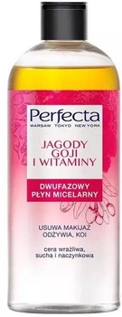 Płyn micelarny Perfecta dwufazowy jagody goji i witaminy 400 ml (5900525057846)