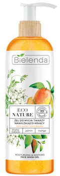 Гель для вмивання обличчя Bielenda Eco Nature зволожуючий і заспокійливий зі сливою какаду, жасмином і манго 200 г (5902169040543)