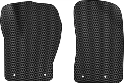 EVA коврики EVAtech в салон авто передние Jeep Compass 2017+ 2 поколения SUV USA 2 шт Black (JP1613AD2LA4RBB)