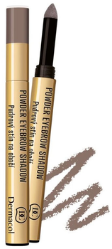 Тіні для брів 02 Dermacol Powder Eyebrow Shadow Pen 1 г (85958579)